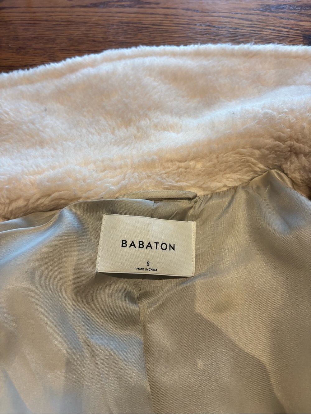 Babaton Cream Faux-Shearling Teddy Coat - Picture 4 of 8